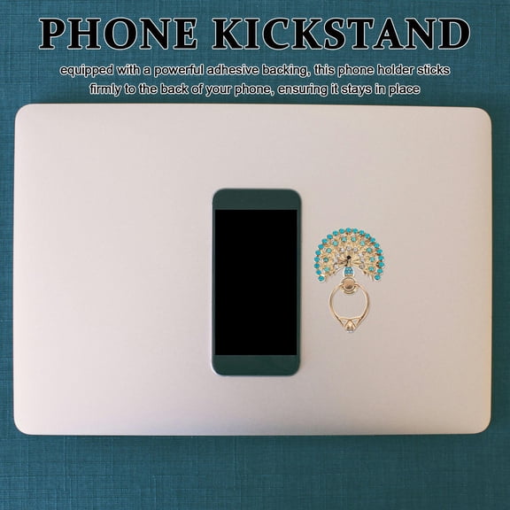 Supvox 1Pcs Phone Ring Holder Ring Stand for Cell Phone Alloy Circular Glamorous Design Travel