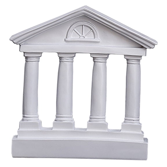 Supvox Roman Temple Style Resin Model Building Sculpture for Home Decor, 1 Piece Architectural Design