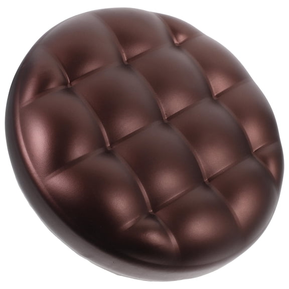 Supvox Bar Stool Replacement Seat Round PU Cushion with Comfortable Foam Padding Brown