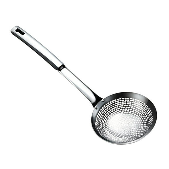 Supvox Ergonomic Stainless Steel Slotted Spoon Perfect for Serving Vegetables Meat and More