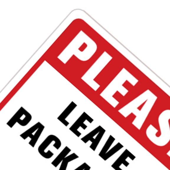 Supvox SelfAdhesive Multi Color Sign Sticker for Decor PVC Wall Package Here Sign 8.5 x 11 in