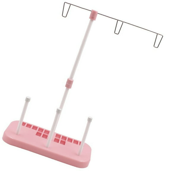 Supvox Pink Universal Cone Thread Stand for Sewing Machine Durable Metal and Plastic Spool Holder Storage Rack