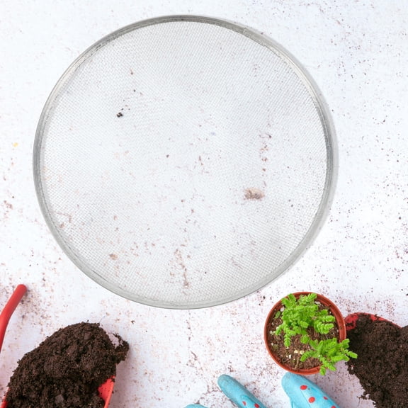 Supvox Versatile Garden Soil Sieve with Sturdy Metal Screen for Home Use