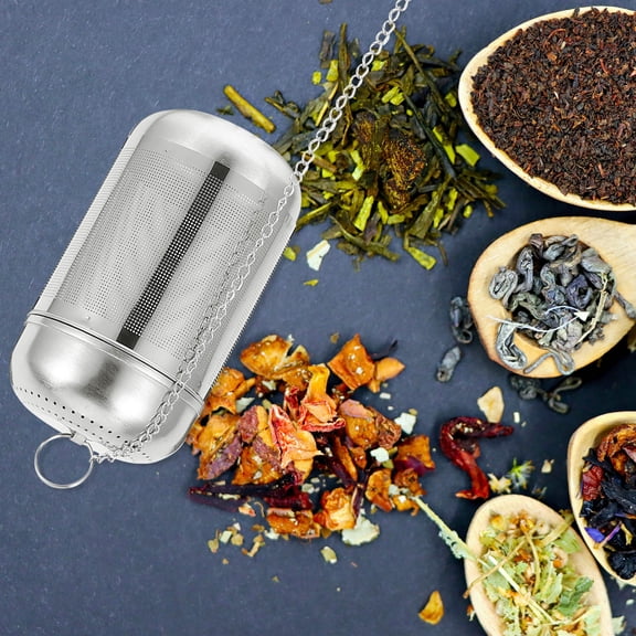 Supvox Stainless Steel Tea Infuser with Chain for Kitchen Spice Soup Seasoning and Herbal Brewing