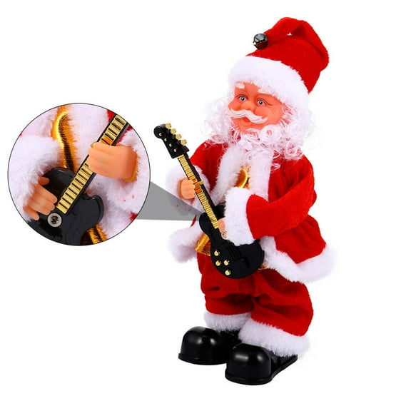 Supvox Singing Musical Toy Santa Claus Toy Swinging Cloth Red 1Pc Kids Atmosphere