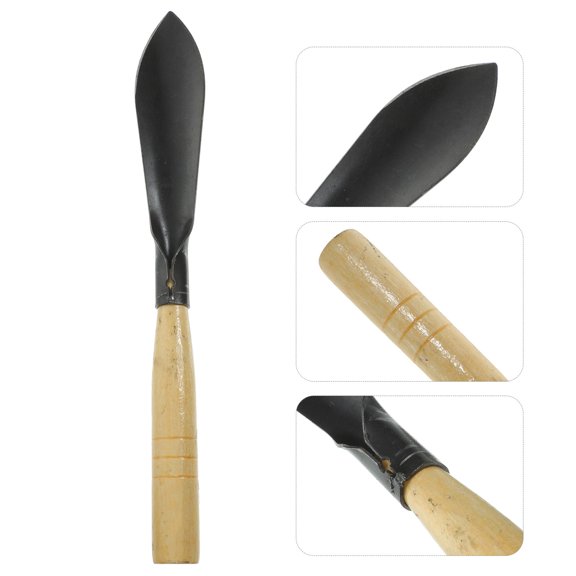 Supvox Black Garden Trowel Hand Shovel for Digging, Planting, and Growing in Soil with Design