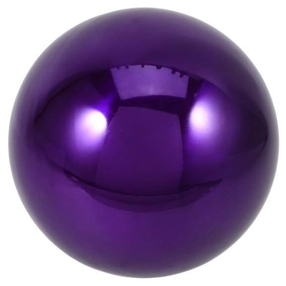 Supvox Compact Purple Stainless Steel Gazing Globe for Garden Patio and Outdoor Decor