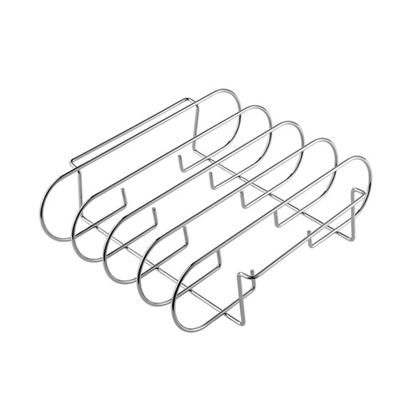 Supvox Stainless Steel Steak Grilling Rack with Non-Stick , Portable BBQ Tool for Home and Outdoor Use