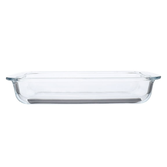 Supvox Rectangular Tempered Glass Grill Plate, Transparent, Sturdy, Microwave and Oven Use