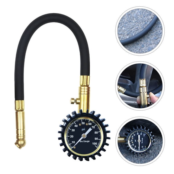Supvox Compact Car Tire Inflator with Accurate Digital Tire Meter and Flexible Hose
