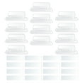 thumbnail image 1 of Supvox 100Pcs Detachable File Folder Tabs with Clear PVC for Efficient File Identification, 1 of 8