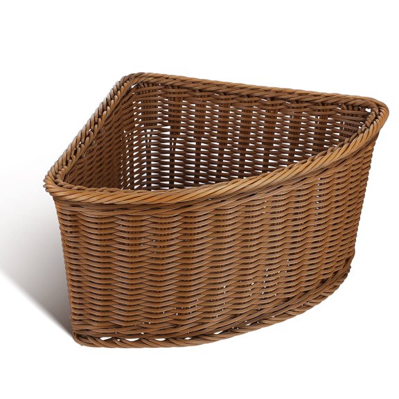 Supvox Triangular Corner Organizer Basket for Bathroom Kitchen Shelves and Wardrobe Storage