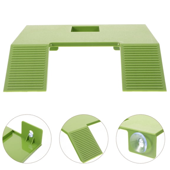 Supvox Multi Functional Turtle Platform Green Climbing Ramp for Aquarium and Reptiles