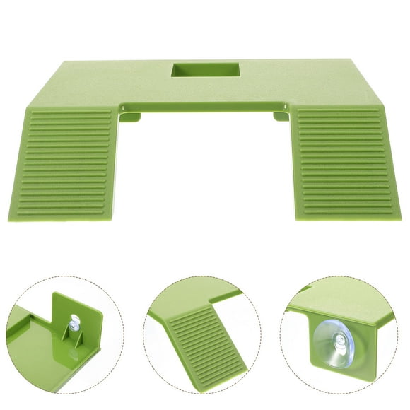 Supvox Turtle Decorations For Tank Plastic Green 1Pcs