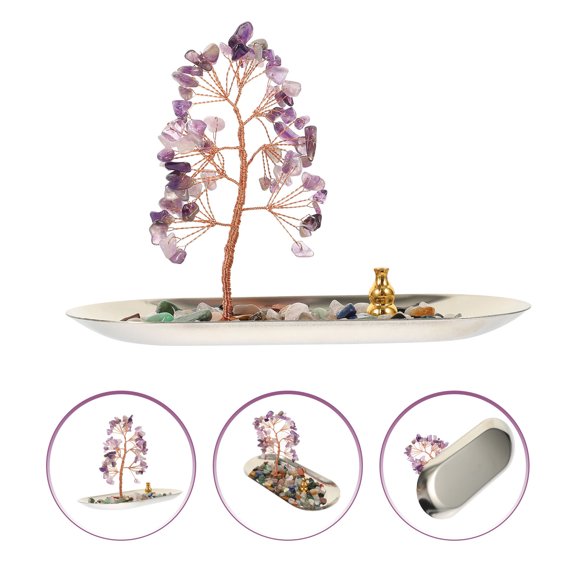 Supvox Decorative Crystal Incense Holder with Strong Wear Resistance for Office Decor