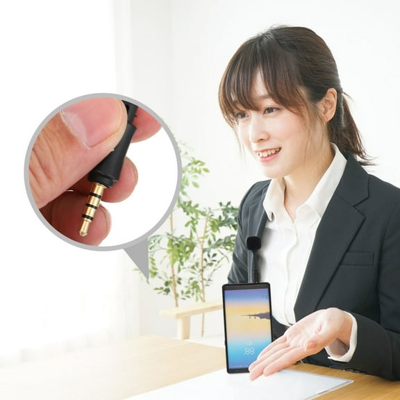 Supvox Back to School Small Microphone Noise Reduction Black 2Set 3.7In