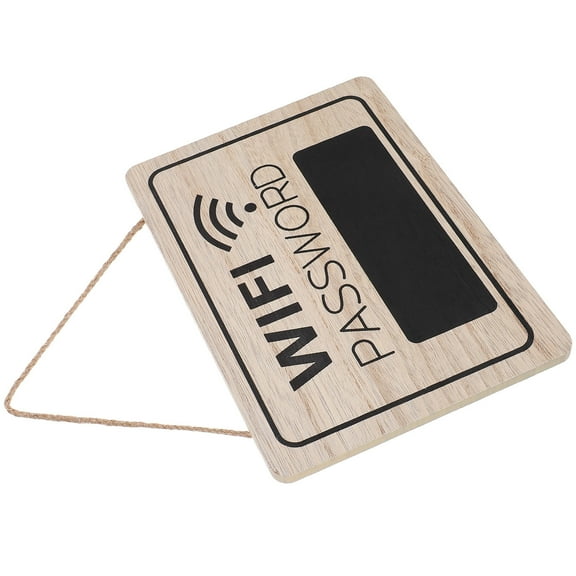Supvox Wifi Code Sign Wifi Password Sign Wood Multi 1Pack