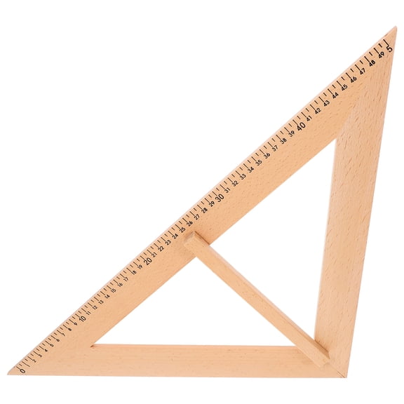 Supvox Woodworking Measuring Gauge for Home Use Light Brown Wood with Handle and Large Scale Teaching Ruler 36 inches