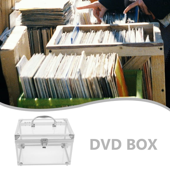 Supvox Cd Holder Plastic Cd Case Transparent 1Pack