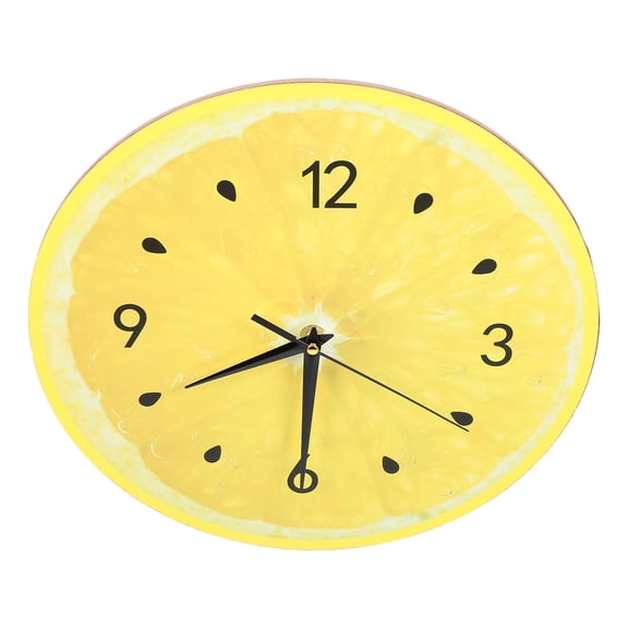 Supvox Round Decorative Wall Clock PVC Material for Home and Office Decoration, 1 Piece Stylish Timepiece