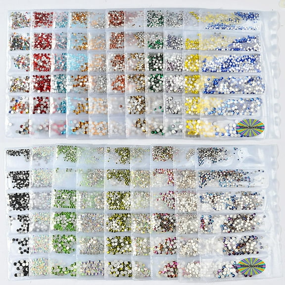 Supvox 1364Pcs DIY Manicures Ornament Red Lightweight Durable Nail Art Supplies for Decoration