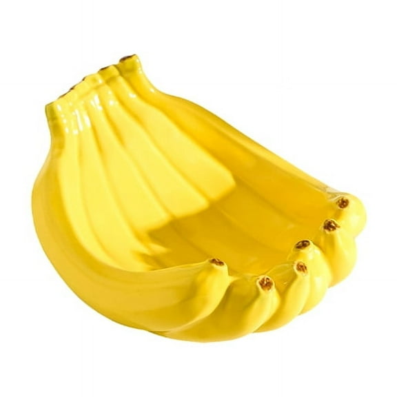 Suquosor Banana Shaped Ceramic Fruit Bowl Table Plates Kitchen Dishes Tableware Luxury Serving Plates For Salad Snacks Home Decoration