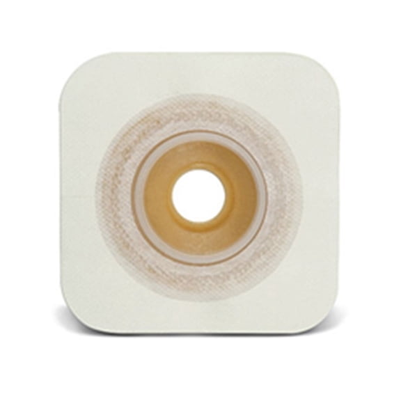 Sur-Fit Natura Durahesive Skin Barrier 1-1/4'' to 1-3/4'' Moldable, Convex, 2-1/4'' Flange, 4-1/2'' x 4-1/2'', Box of 10