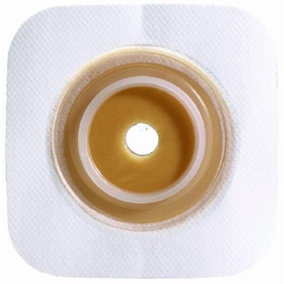 Sur-Fit Natura Ostomy Barrier, Pre-Cut, 4 x 4 Inch, Standard Wear, 45 mm Flange, 1-1/4 Inch Opening, 10 Count