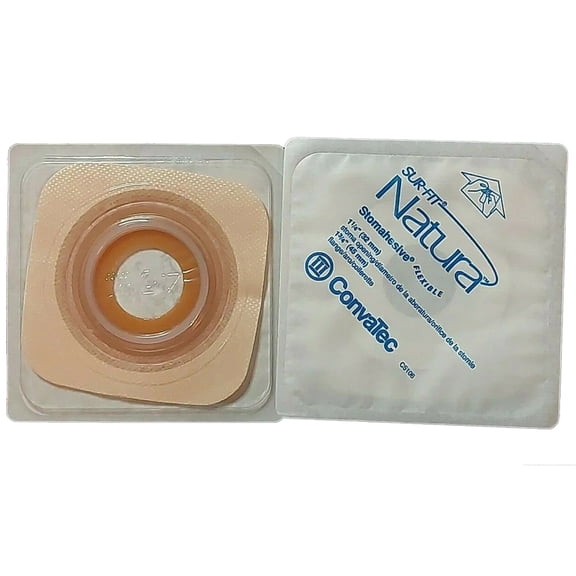 Sur-Fit Natura Precut, Standard Wear Ostomy Barrier Stomahesive Adhesive 45 mm Flange 10 per Box 125273
