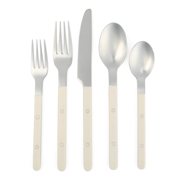 Sur La Table Kitchen Essentials 20 Piece Flatware Silverware Set - Stainless
