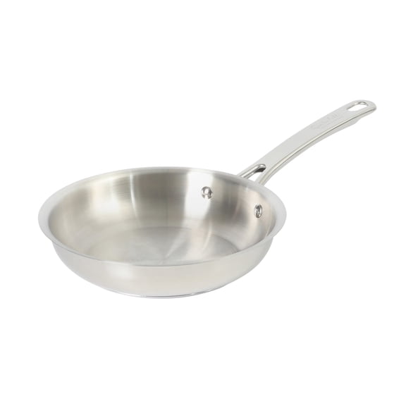 Sur La Table Kitchen Essentials 8-Inch Stainless Steel Frying Pan – Induction Ready Skillet with Tri-Ply Base, Polished Finish & Hollow Stay-Cool Handle