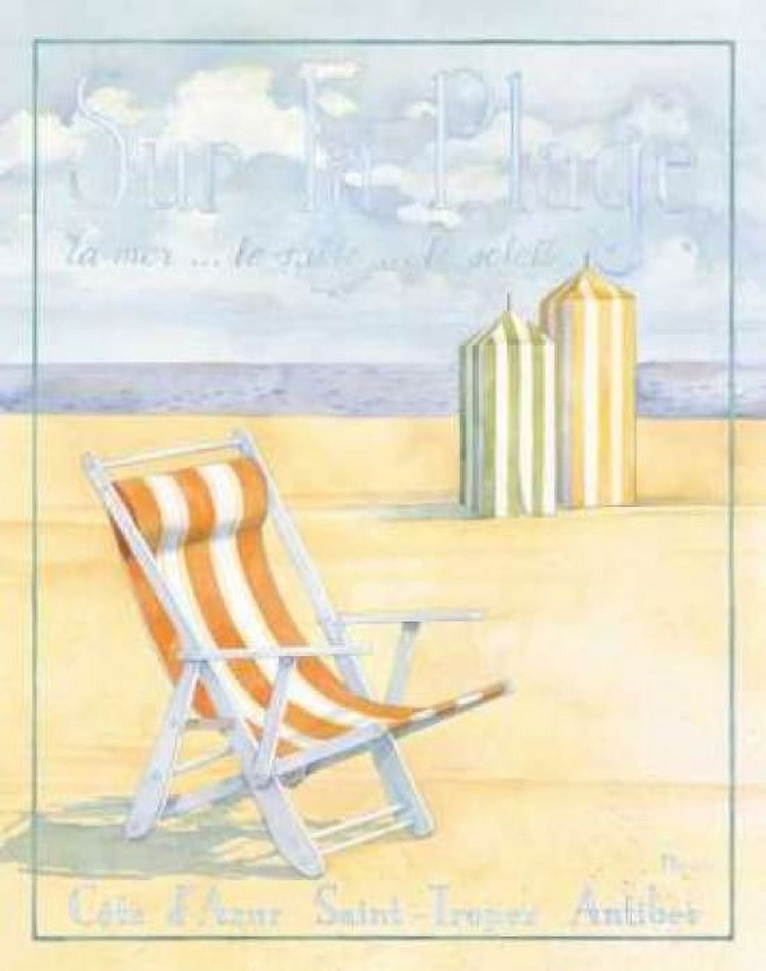 Sur la Plage Canvas Art - Paul Brent (22 x 28)