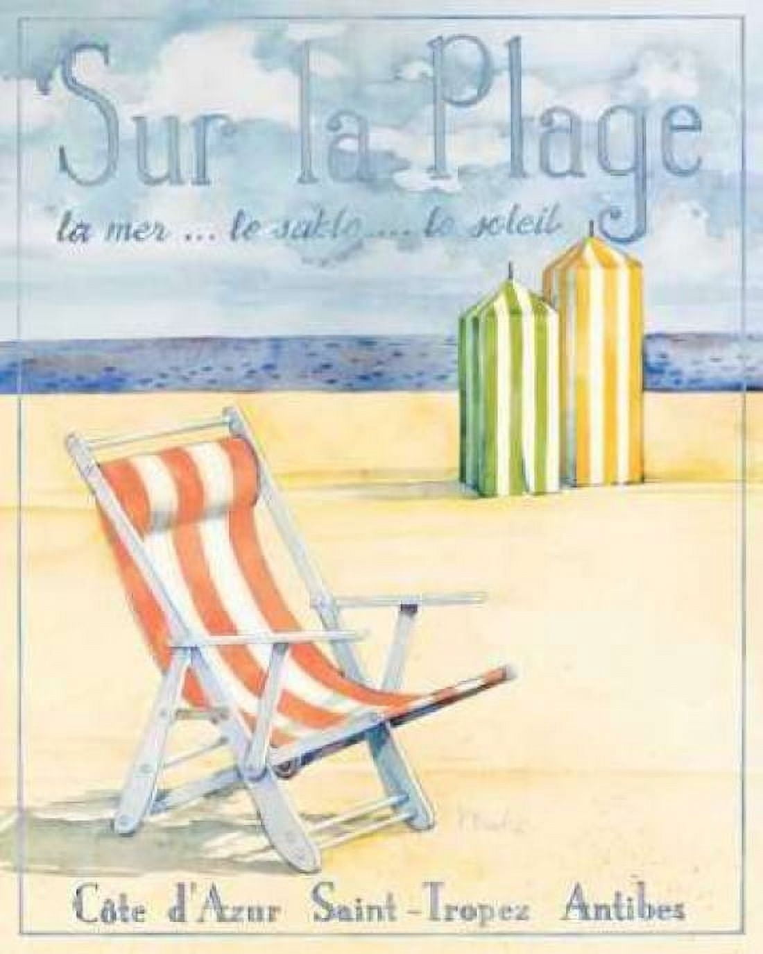 Sur la Plage Canvas Art - Paul Brent (24 x 30)