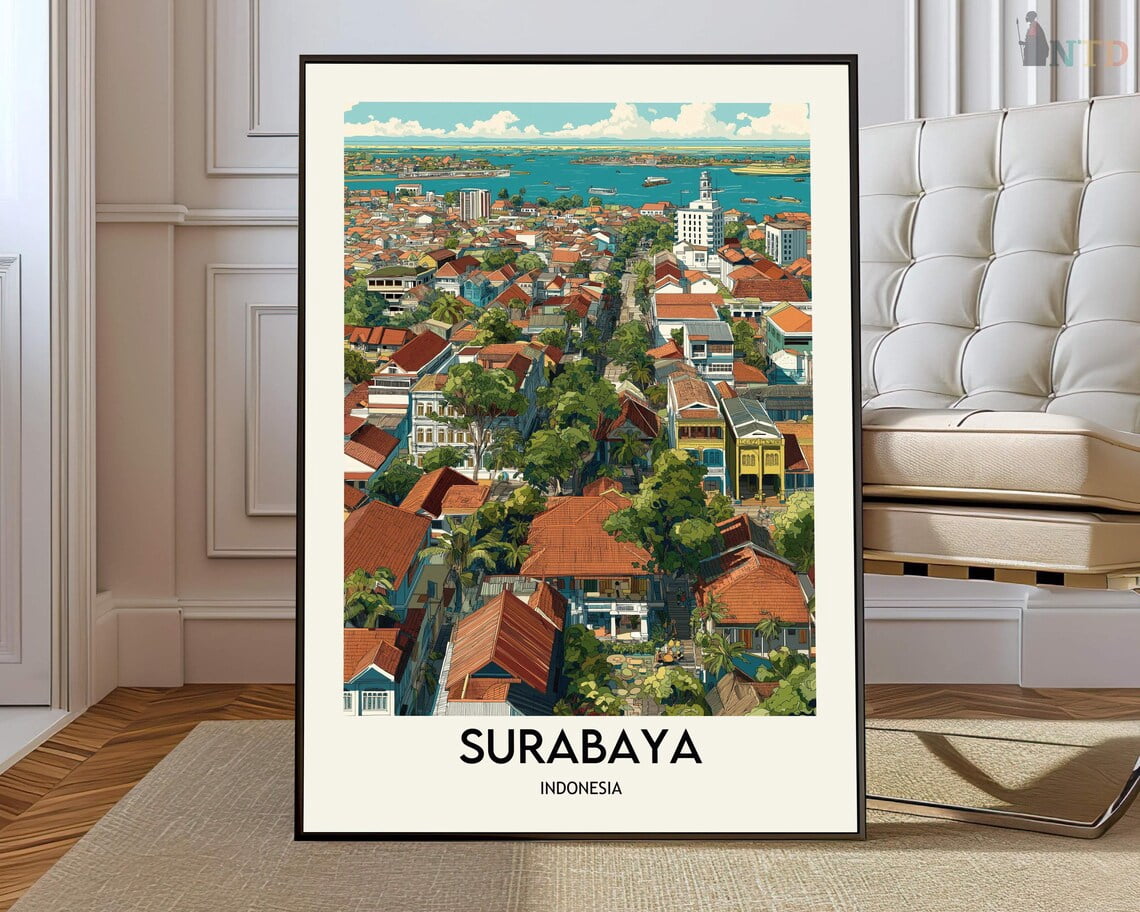 Surabaya East Java City Poster, Unframed Paper Poster 24x36in - Walmart.com