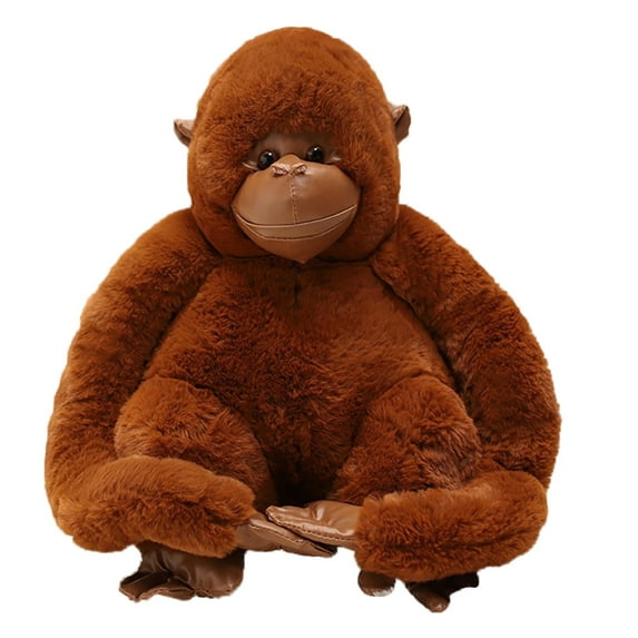 Surakey 17.7" Naughty Orangutan Plush Toy Stuffed Animals Soft Toys Home Decoration Ornaments Gifts Brown