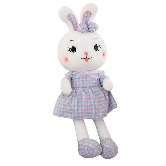 Surakey 17 Inchs Soft Weighted Plush Toy Rabbit Pillow for Kids Boys Girls Home Decoration Gray