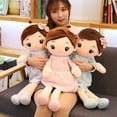 thumbnail image 1 of Surakey 3Pcs 19.7" Girl Plush Toys Soft and Lifelike Cute Doll for Birthday Present Holiday Gifts Green Pink Blue, 1 of 6