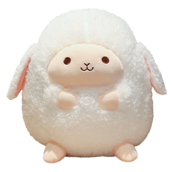 Surakey 9" Soft Toys Cute Sheep as Small Gifts Fluffy Plush Animal Stuffed Dolls for Birthday Present White