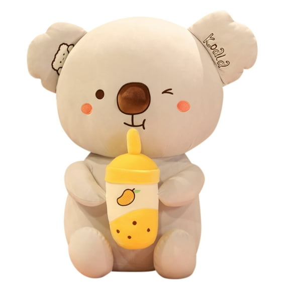 Surakey Home Decoration 13.7 Inchs Cute Koala Throw Pillow Plush Animal Stuffed Toy Yellow