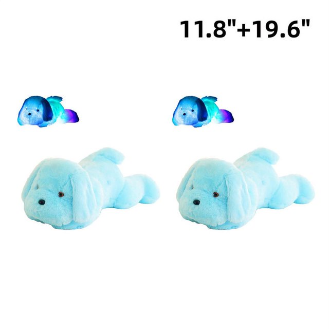 Surakey LED Stuffed Animal Plush Dog Toy Night Light Up Gifts for adult