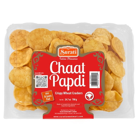 Surati Chaat Papdi Crispy Wheat Crackers, 24.7 oz
