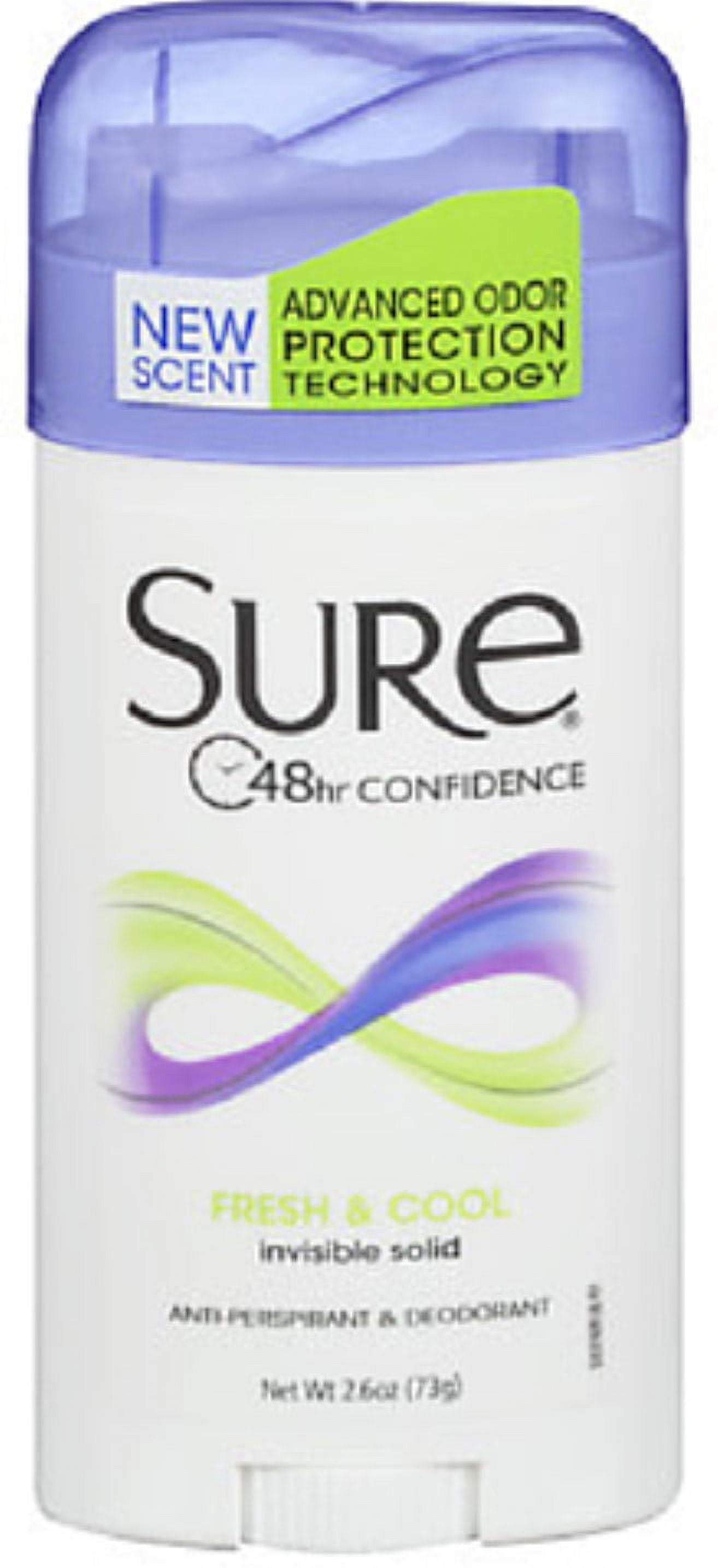 Sure Anti-Perspirant Deodorant, Fresh And Cool, 2.6 Oz
