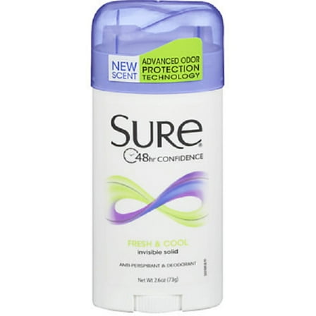 Sure Anti-Perspirant Deodorant, Fresh And Cool, 2.6 Oz