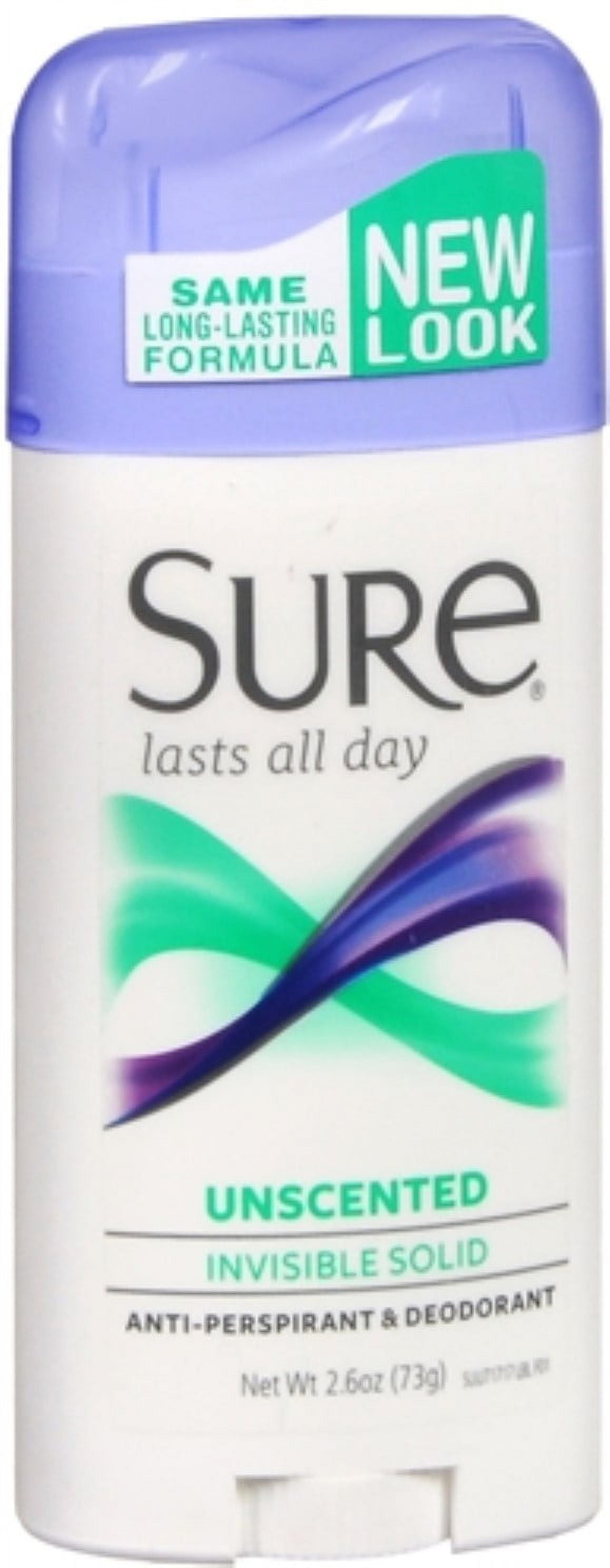  Sure Anti-Perspirant Deodorant Invisible Solid Unscented 2.60 oz ...