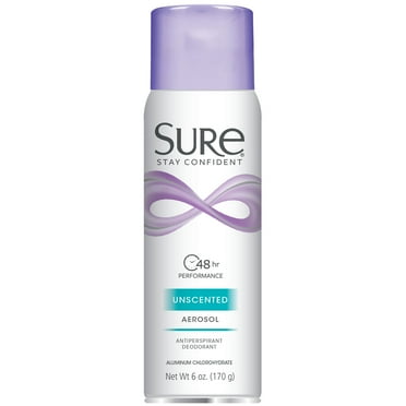 Sure Anti-Perspirant Deodorant Spray, Unscented, Women, 6 oz