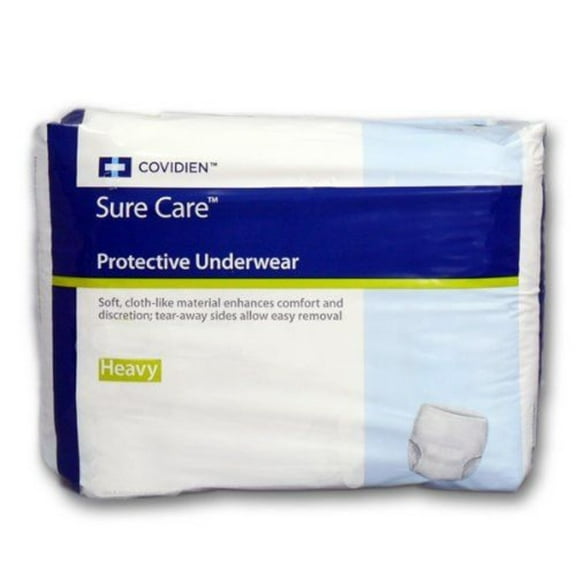 Sure Care Protective Underwear X-Large 48 - 66 Inch, Case of 48