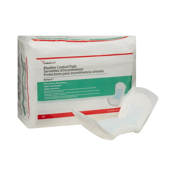 Sure Care Unisex Incontinent Pad Contoured 4 X 14-1/2 Inch 1130A, 70, 42 Ct