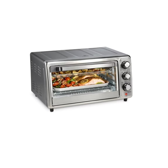 Sure - Crisp Air Fryer Toaster Oven - 31418, 6 Slice, 9 Cooking Options, Fits 12" Pizza