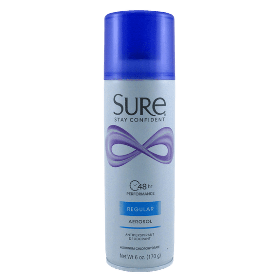 Sure Deodorant 6oz Aerosol Regular Scent