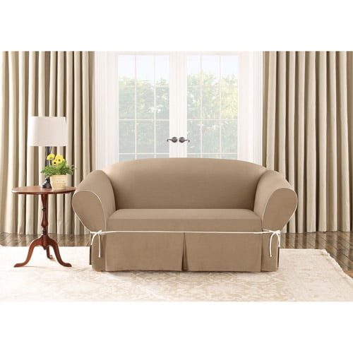 Sure Fit Cotton Duck Loveseat Cover